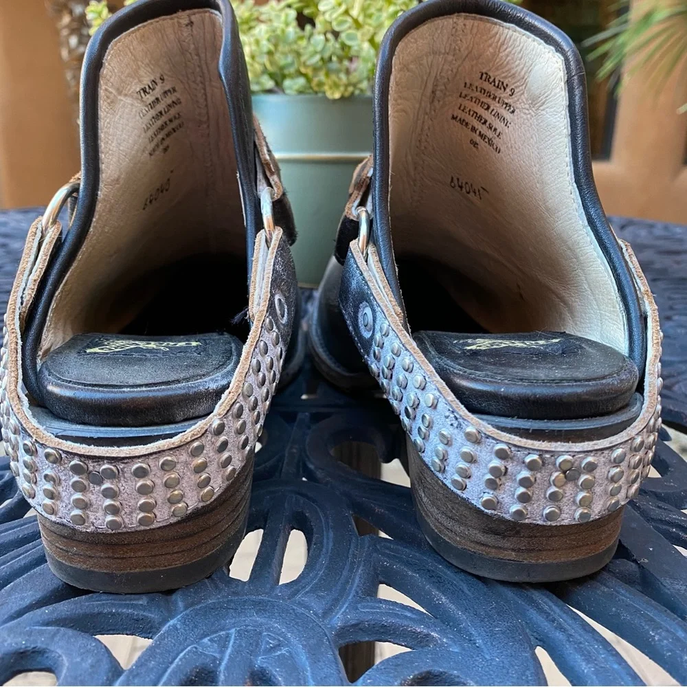 SOLD FreeBird by Steven Train Leather Mule Heel Bootie - Picture 10 of 12